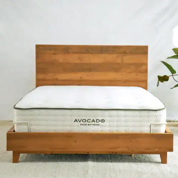 EcoAdjustableBaseNaturalWoodBedFrameMinimalDesignSeamless 800x